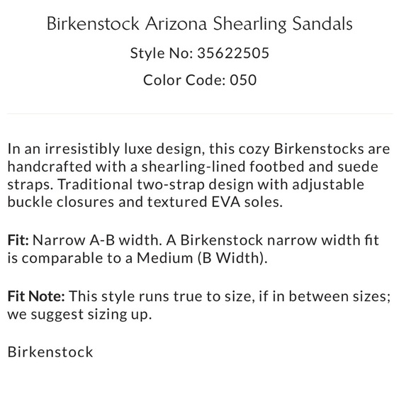 Free People x Birkenstock Arizona Shearling Suede Leather Sandals Sz 7 NWT - Picture 3 of 15